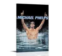 Generisch Michael Phelps Poster de star de natation Peinture murale Toile Salon Chambre Décoration œuvre d'art 50 x 75 cm