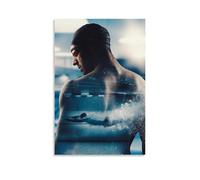 Generisch Michael Phelps Poster Star de la Natation Œuvres d'art cool Peintures murales Impressions sur toile Art mural Décoration de la maison 08 x 12 pouces (20 x 30 cm)