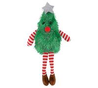 Generisch Mignon Christmas Tree Plush - Adorable style festif - Structure - Aspect décoratif - Mannequin à orteils à long terme pour salle de ole, bureau, fête, table, maison