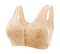 Generisch Milchauffang Coques d'allaitement à l'avant, Bonnets sculptants, Bandoulière réglable, Grande Taille Fitness Top Femme, kaki, 6XL