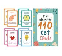 Generisch Mindfulness Cards - Deck Insightful Prompt pour la méditation, 110 unités de santé mentale avec carton épais et stratification mate pour introspection, journaling, école et counseling