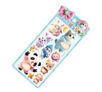 Generisch Mini autocollant animal - En silicone - Motif ventre d'animaux - Petits autocollants 3D - Pour valise, cahiers, enveloppes, lunettes, tablette, planificateur, à eau, ordinateurs