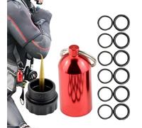 Generisch Mini Bouteille de plongée | Mini Porte-clés de Bouteille de plongée avec, Ensemble de 12 pièces, boîtier Miniature en d'aluminium, Convient à la Plupart des valves de Bouteille