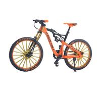 Generisch Mini décoration de modèle de VTT, modèle de doigt de vélo, jouet en alliage 1:10, ornements de modèle de doigt de VTT, mini vélo miniature, modèle de vélo Mini Bend (orange)