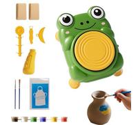 Generisch Mini disque de poterie, kit de modélisation électrique en argile | Outils pédagogiques de modélisation en argile pour débutants, étudiants, filles, école, salle de amp d' , école