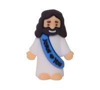 Generisch Mini figurine Jésus en résine - Design original - Figurine religieuse en caoutchouc « Love You » - Jouet pour enfants - École du dimanche et cadeaux de baptême - Mini décoration chrétienne