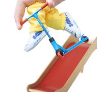 Generisch Mini kit de Skateboard à Doigts - Pantalons à roulettes, Chaussures, Roues de Mouvement réalistes, Exercice de Coordination Manuelle, Cadeaux de fête Originaux | pour, Adolescents et
