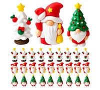 Generisch Mini nains de Noël, petites figurines de Noël, statues de nains, | Lot de 30 mini statues de Noël mignons, pour fête, jardin, salle de classe,