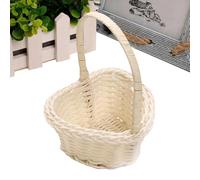 Generisch Mini panier à fleurs, panier imitation rotin, conteneur décoratif, accessoire esthétique, affichage de séance photo, chambre à coucher, utilisation de fête de mariage, 10 x 8 x 12 cm