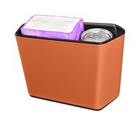Generisch Mini poubelle de voiture, avec couvercle, 20,5 x 8 x 13 cm, multifonctionnelle, en cuir microfibre, organisateur de déchets, portable, à suspendre, pour remorque, camion, berline, pick-up