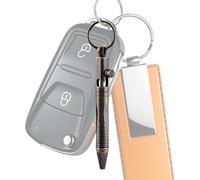 Generisch Mini stylo à bille - Porte-clés en laiton - Outil d'écriture portable - Pour signer des notes, des réunions de bureau, des voyages d'affaires, un usage de poche - Pour les situations