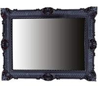 Generisch Miroir mural style baroque noir 90 x 70 cm antique baroque rococo shabby chic Renaissance jeunesse design rétro luxe prunk 58SP