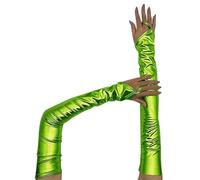 Generisch Mitaines longues en satin pour femme - Style années 1920 - Pour femme et fille - Pour mariage, bal de fin d'année