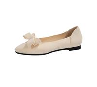 Generisch Mocassins en maille pour femme - Chaussures plates avec nœud papillon - Respirantes - Bout pointu - Chaussures en maille - Chaussures d'été - Chaussures de loisirs - Ballets pour mariage et
