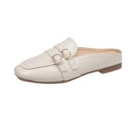 Generisch Mocassins pour femme en cuir, chaussures plates fermées, légères, élégantes, classiques, confortables, respirantes, antidérapantes, chaussures de loisirs pour le travail et la vie