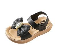 Generisch Mode Enfants Filles Printemps Strap Princesse Dance Party Robe Chaussures Bébé pour Enfants Bébé Tongs, Noir , 24 EU Étroit