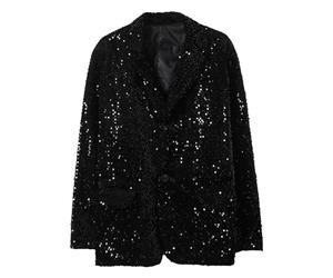 Generisch Mode pour homme avec paillettes pour le printemps, costume de scène, manteau de performance, personnalité, apparition brillante