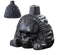 Generisch Modèle de tête de crâne | Son étrange - Statue de tête de mort criant - Jouet tête de mort - Tête de mort humaine réaliste - Décoration de table pour la maison