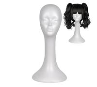 Generisch Modèle de tête en mousse - Présentoir de perruque avec noyau en mousse - Support de perruque et support pour test de confort d'écouteurs et accessoires de chapeau