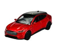 Generisch Modèle de voiture compatible avec Ford Mustang Mach-E GT 2023 - Rouge - Environ 1/34-1/39 - Modèle de voiture en métal moulé dans une boîte 43839