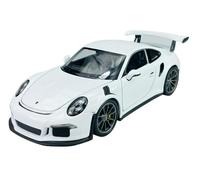 Generisch Modèle de voiture compatible avec Porsche 911 991 GT3 RS Coupé Blanc 2011-2018 env. 1/24 1:24 Modèle de voiture en métal dans une boîte