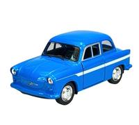Generisch Modèle de voiture compatible avec Trabant P50 / P60 Bleu 1/34-1/39 Métal Modèle de voiture en fonte neuve dans une boîte
