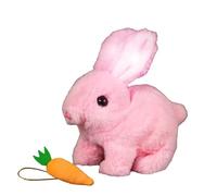 Generisch Mon lapin électronique réaliste pour - Jouet en peluche interactif avec saut, oreilles vacilantes, nez