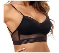 Generisch Mon panier Afficher Bandoulière pour femme, sans fil, dos nu, sans éponge, avec bretelles convertibles bustiers, Noir , XL