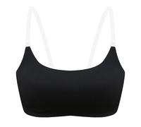 Generisch Mon panier Afficher Soutien-gorge à armatures avec bretelles pour femmes Haut de fitness, Noir , M