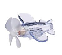 Generisch Monter l'avion, moulin à vent d'avion, remorque de guidon de voiture électrique - Décoration de moto - Décoration de guidon de scooter électrique - Décoration d'avion LED alimentée par le