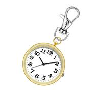 Generisch Montre à clip - Montre de poche - Pendentif de montre - Montre de camping pour infirmières de docteur - Mousqueton - Breloque pour la famille, les vacances, les amis, or, Siehe Beschreibung