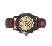 Generisch Montre d'affaires pour Homme - Mécanique - Bracelet en Cuir - Affichage des données - Montre Automatique - Accessoire de Mode - 40 mm - Coffret en, Marron, Siehe Beschreibung, Voir
