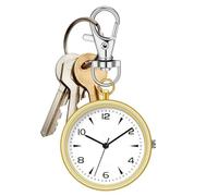 Generisch Montre de poche, clips de chaîne de clés, horloge silencieuse portable unisexe, 3,23 x 1,57 x 0,28 pouces + design léger, vérifications d'heure rapide, montre de poche pour la maison, le