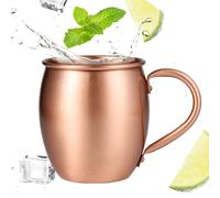 Generisch Moscow Mule Gobelet en cuivre martelé 530 ml Tasse Moscow Mule | pour la cuisine, le bar à la maison, boire de l'eau, du thé, de la bière, des cocktails et des boissons