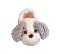 Generisch Motif chien et hiver intérieur non chaud chaussons maison nourrissons tout-petits/grandes chaussettes éléphants, gris, 33.5 EU