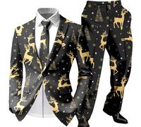 Generisch Motif festif - Tenue de vacances élégante pour les fêtes, les réunions - Élégante pour les événements saisonniers, Noir , M