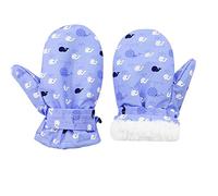 Generisch Moufles chaudes pour tout-petits Gants d'hiver imperméables Gants de dessin animé de neige pour bébé Moufles d'hiver pour filles garçons (G, 6-24 mois)