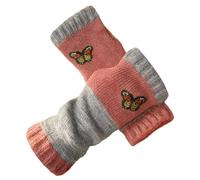 Generisch Moufles d'hiver ouvertes avec détails matelassés brodés pour plus de chaleur (kaki, taille unique)