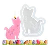 Generisch Moule à bougie lapin en silicone 8,6 cm - Moule à bougie en forme de lapin - Moule en résine d'animaux - Outil de moulage pour fabrication de bougies, argile, résine, savon, projets de