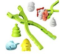 Generisch Moule à boule de neige pour | Jouet d'extérieur portable amusant en forme de boule de neige avec clip - Pour jeux de plein air, voyages, arrière-cour, jardin, filles et