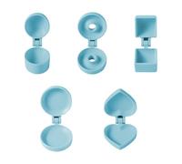 Generisch Moule à cake pop - 5 pièces simples et ronds - Moule à dessert facile à démouler - Pour des boules de riz en argile douce, des biscuits, des fêtes de vacances, des mariages, des