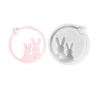 Generisch Moule en silicone en forme de couronne de lapin - Ornement en forme de lapin - En silicone de Pâques ralentit la moisissure - Interaction entre amis de la famille - Art d'interaction et