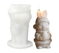 Generisch Moule en Silicone - Moulage précis en résine synthétique - Détail de Lapin de siège 3D - Lisse - Figurine de 7 cm de Haut + Retrait Flexible - Structure de Connexion polymère Souple