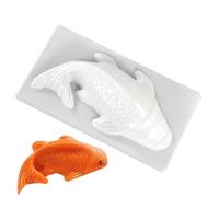 Generisch Moules à chocolat à la carpe, forme de poisson - Moule à koï 3D pour gâteau, chocolat, chocolat, chocolat, gâteau de riz, moule de fabrication, moule à koï 3D pour desserts