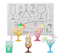 Generisch Moules à secouer pour résine époxy, moule en silicone pour travaux manuels | Moule à bijoux - Pour résine époxy, bijoux et pendentifs DIY Art et artisanat Porte-clés