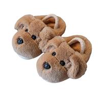 Generisch Mules 35 pour filles et enfants - Pantoufles d'hiver mignonnes pour garçons et filles - Chaussons chauds, kaki, 23 EU
