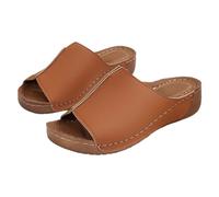 Generisch Mules à plateforme pour femme - Pantoufles d'été pour femme - Imperméables - Sandales compensées légères - Bout ouvert - Sandales arrière ouvertes - Pantoufles de trekking - Sandales