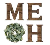 Generisch murale rustique en bois - PVC/bois - Symbole de la maison - Décoration murale - Style ferme - Décoration à suspendre pour salon, allée d'entrée, nouvelle décoration de maison