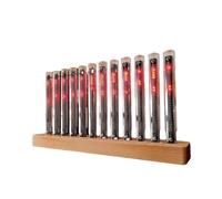 Generisch Music Spectrum Display, Colorful Music Rhythm Light Bar Audio Spectrum Analyzer Display, High Sensitivity Audio Rhythm Light Bar with 12 LED Tubes(1Pc)