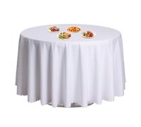 Generisch Nappe ronde, Nappes en tissu rondes, 160 cm, linge de table en polyester de couleur unie, éleveurs de collège, articles de banquet de restaurant, accessoires de cuisine pour la